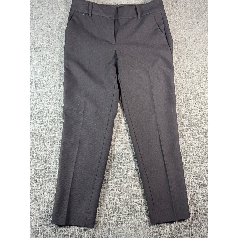Talbots Hampshire Ankle Pants‎ Womens 6 Black Stretch Dress Slacks Office Career